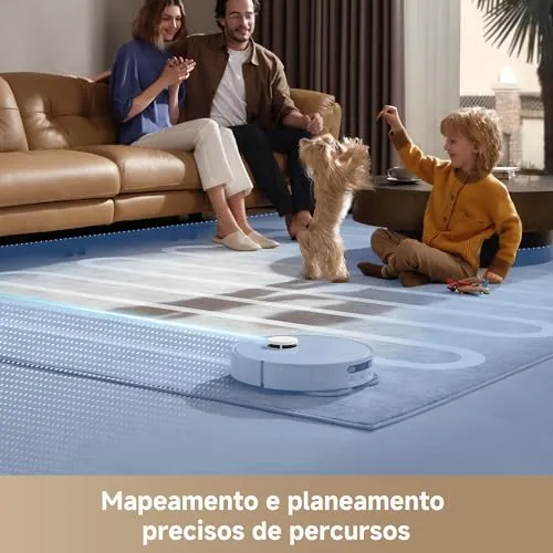 Dreame D20 Ultra Aspirador robô e Mopa, Sucção 13.000Pa, esvaziamento automático, limpeza automática da mopa, elevação da mopa, detecção ultrassônica de tapetes, fácil manutenção, 127v — foto 6 de 10