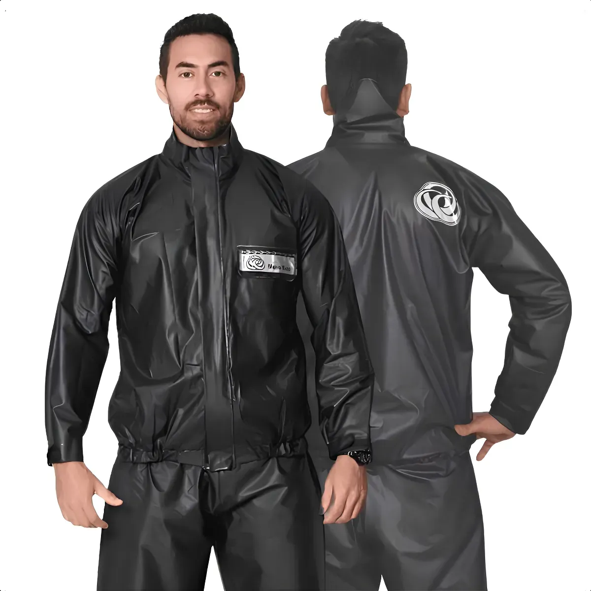 Capa Chuva Motoqueiro Pvc Impermeável Motoboy Emborrachada — foto 2 de 4