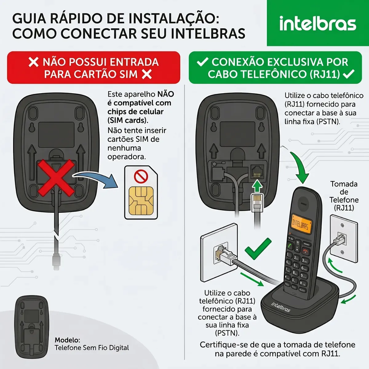 Telefone Sem Fio Intelbras Ts 2510 Identifica Chamada Ramal — foto 6 de 7