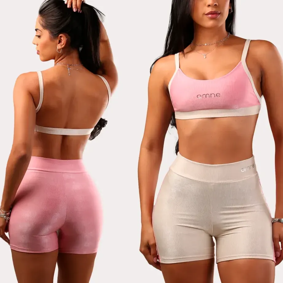 Conjunto Fitness Free Top E Short Feminino Omne Fitwear — foto 7 de 7