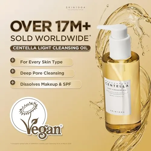 SKIN1004 - CENTELLA LIGHT CLEANSING OIL 200ML — foto 2 de 9