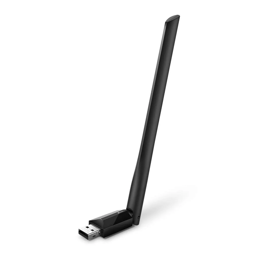 TP-Link Archer T2U Plus Adaptador Wi-Fi USB AC600 para PC e Notebook, Dual Band 2,4 e 5 GHz, até 433 Mbps, Antena Ajustável de Alto Ganho 5 dBi e USB 2.0