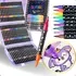 Kit 48 Canetas Marcador Touch Glitter 96 Cores Ponta Dupla — foto 2 de 7